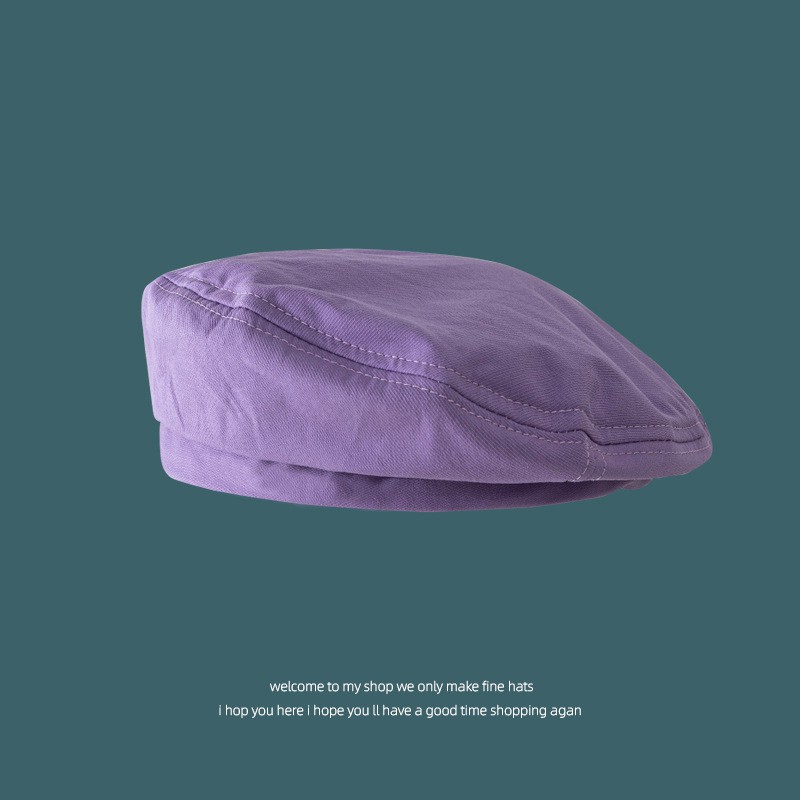 Mũ Nồi Korea Phong Cách Retro Màu Trơn P1771 - LoanTay