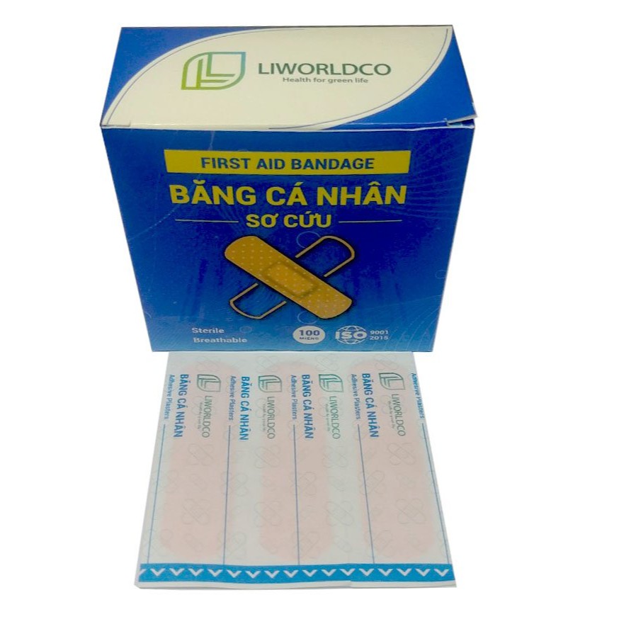 Băng Cá Nhân Màu Da Liworldco (Hộp 100M) - Chất Lượng, Dính Tốt, Đàn Hồi Tốt