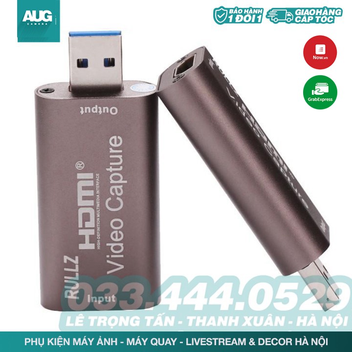 SALE | Cáp HDMI to USB 3.0 Video Capture - Hỗ Trợ Live Stream, Ghi Hình Từ Máy Ảnh Điện Thoại, Camera, PS4, XBO