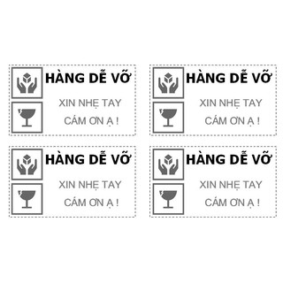 60 phiếu dán HÀNG DỄ VỠ (sẵn keo)