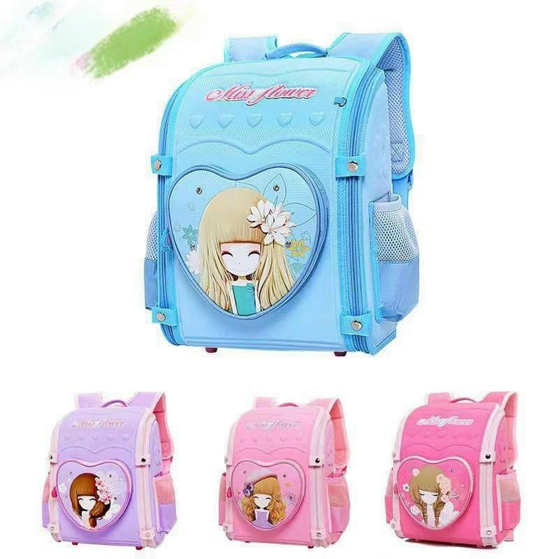 Balo Chống Gù Loại Đẹp Chống Nước Cho Bé Gái