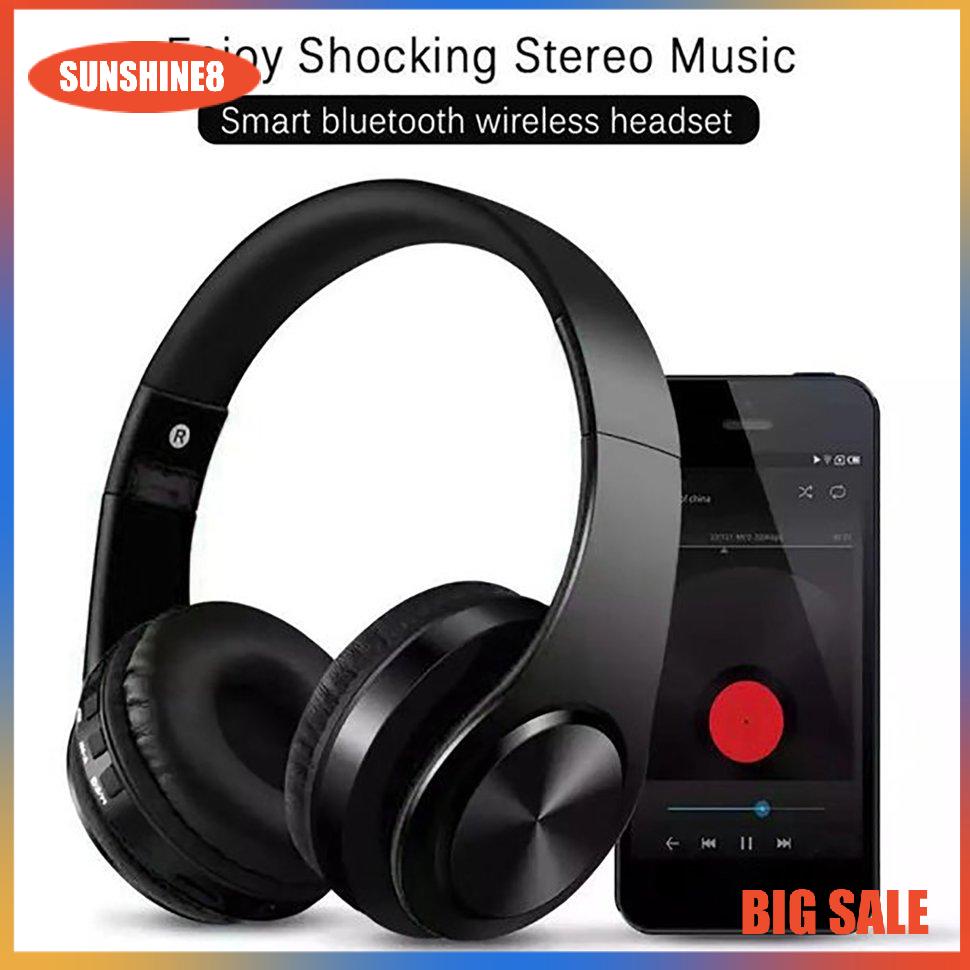 【SUN】Wireless Headphones Over Ear Wireless Headphones Foldable Stereo Earphones