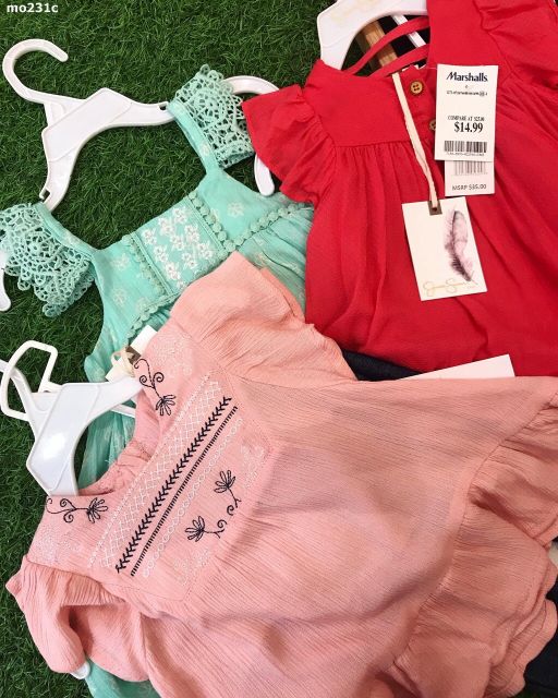 Set bộ bé gái áo hồng sen