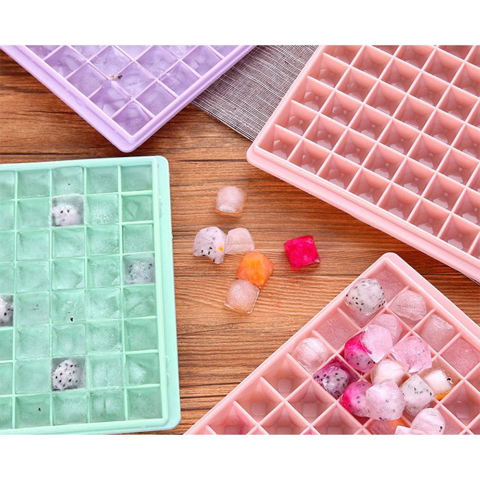 [Tổng Kho Sỉ] Khay Làm Đá Viên Kim Cương 60/96 Lỗ - Khay Đựng Đá Tủ Lạnh - Làm Thạch, Rau Câu (Nhựa PVC Cao Cấp)
