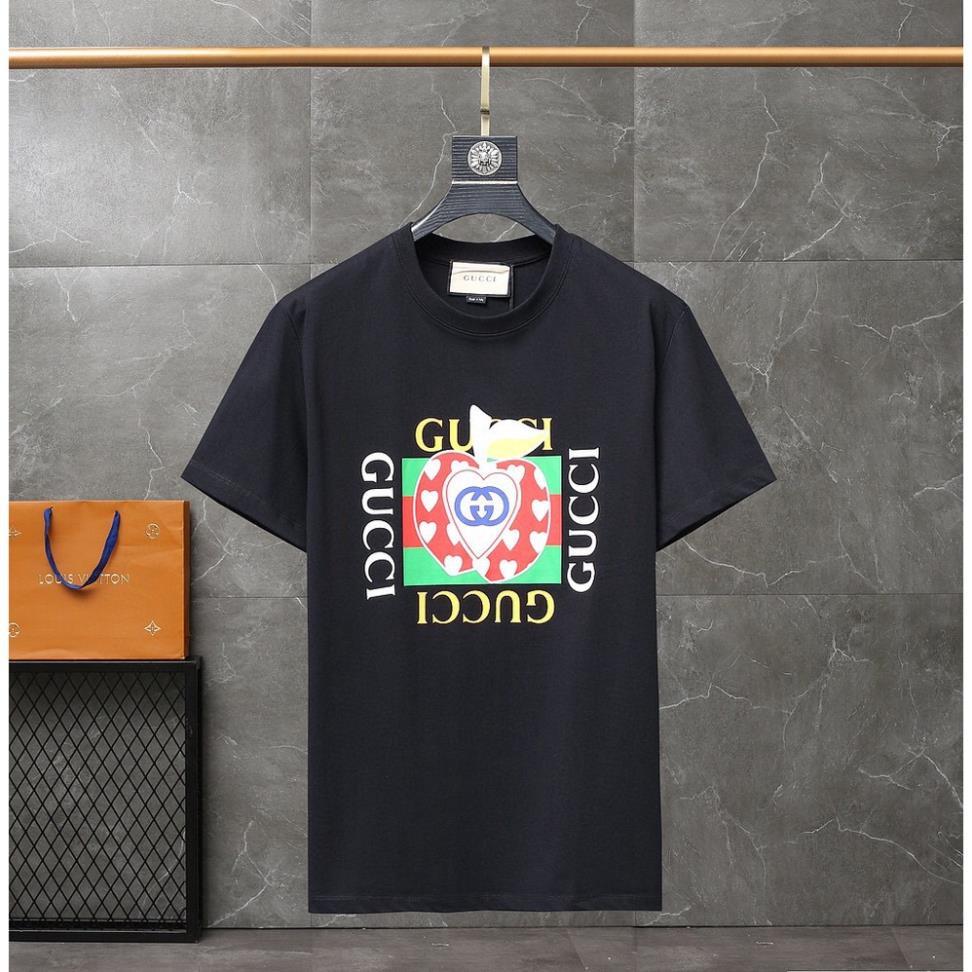 Áo Thun Tay Ngắn Cổ Tròn In Chữ Gucci Thời Trang Xuân Hè Cho Nam Và Nữ !