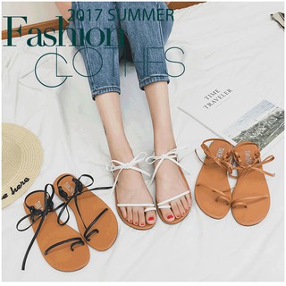 Sandal dây cột nơ - Boho Vintage Style