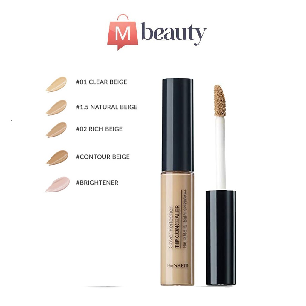 [HÀNG CHÍNH HÃNG the SAEM] Kem che khuyết điểm The Saem Cover Perfection Tip Concealer Brightener (6.5g)