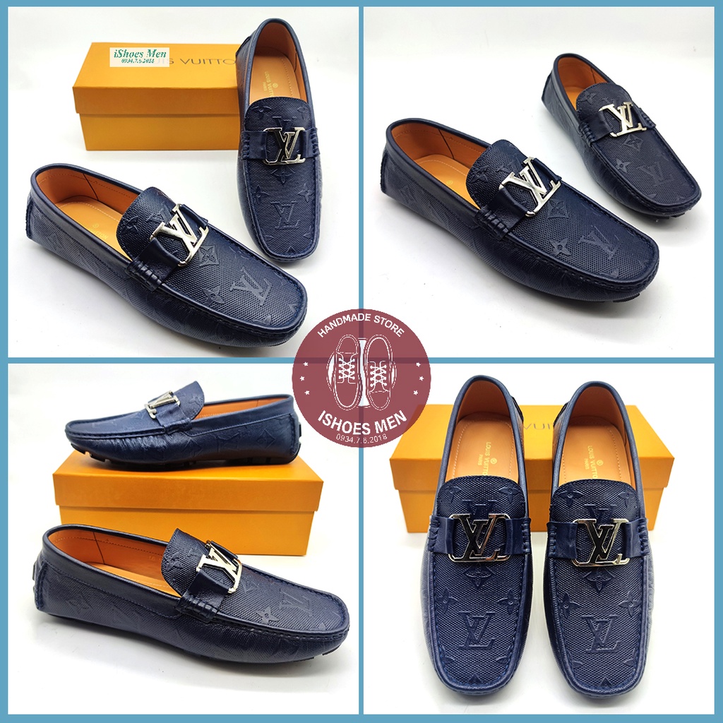 Giày Lười Nam LV in hoa, karo siêu đẹp mẫu mới 2021- mã LV1102 | BigBuy360 - bigbuy360.vn