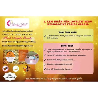 Kem dưỡng nhân sâm Lovelyn Beau