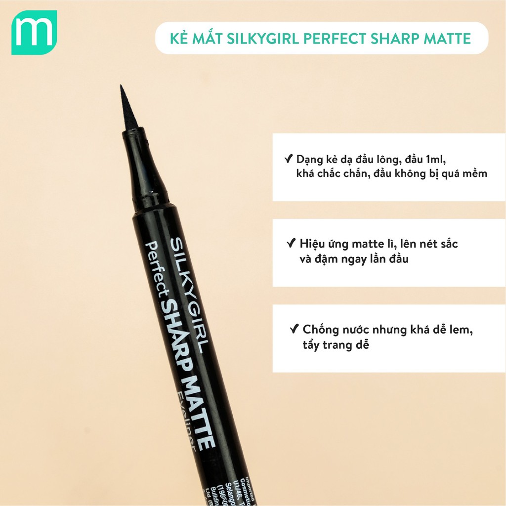 Kẻ Mắt Silkygirl Perfect Sharp Matte