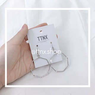 Khuyên tai basic hình tim, tròn, lục lăng