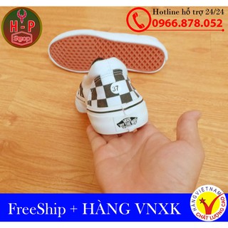 ⚡[SALE ] Giày Vans lười caro đen trắng