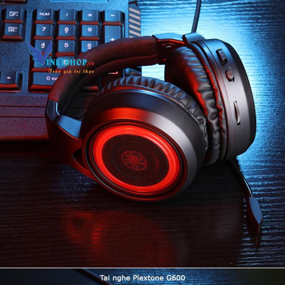 Bộ tai nghe gaming Plextone G600 và DAC Gaming âm thanh vòm 7.1 cho game thủ  chơi game PUBG và các game FPS