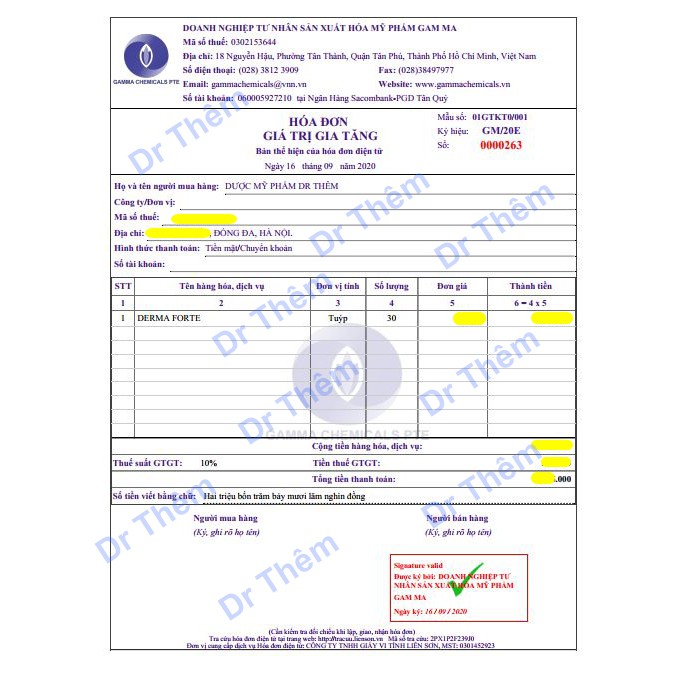 Derma Forte 15g - Gamma, Bản Thường / Advanced, Gel Giúp Giảm Mụn Trứng Cá, Ngừa Thâm, Mờ Sẹo, Da Dầu Mụn - Dr Thêm | BigBuy360 - bigbuy360.vn