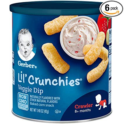 Bánh ăn dặm / Snack Gerber Lil Crunchies Hộp 42gram