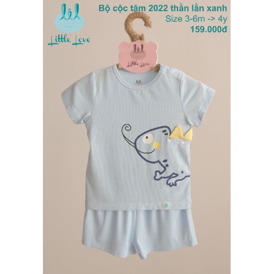 Lil little love - Bộ cộc tăm cho bé trai bé gái 6-18kg quần áo trẻ em