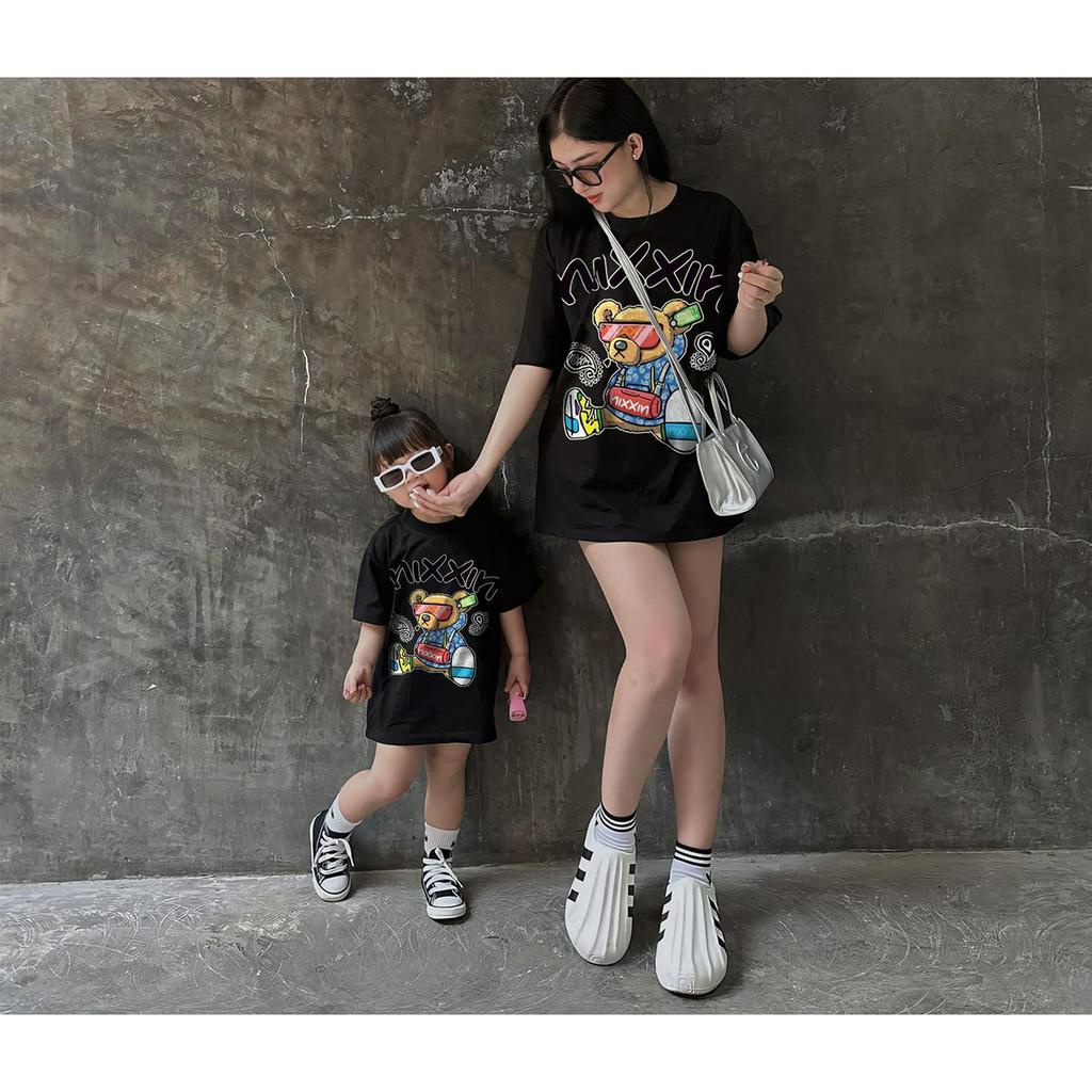 Áo thun gia đình ninix cho bé , áo phông trẻ em unisex form rộng , Kid_genz