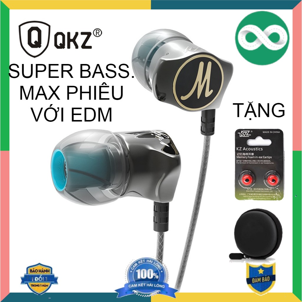 [Super Bass] Tai nghe QKZ DM7 [Chính Hãng] Phiên bản đặc biệt 2020 Có mic thoại