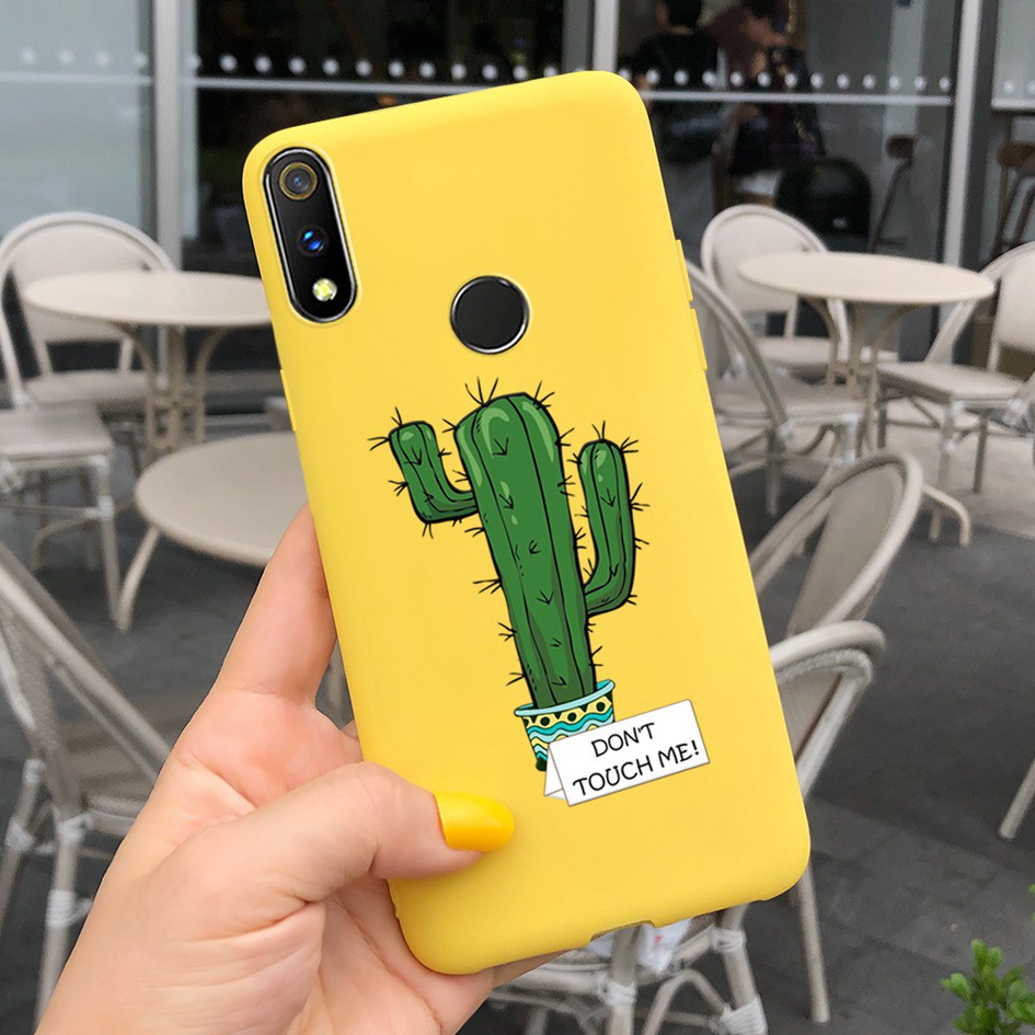 Ốp điện thoại dẻo họa tiết hoa xinh xắn thời trang cho Oppo Realme 3/ 3 Pro Realme3 3i 3pro Rmx1851 Rmx1821 Rmx1827