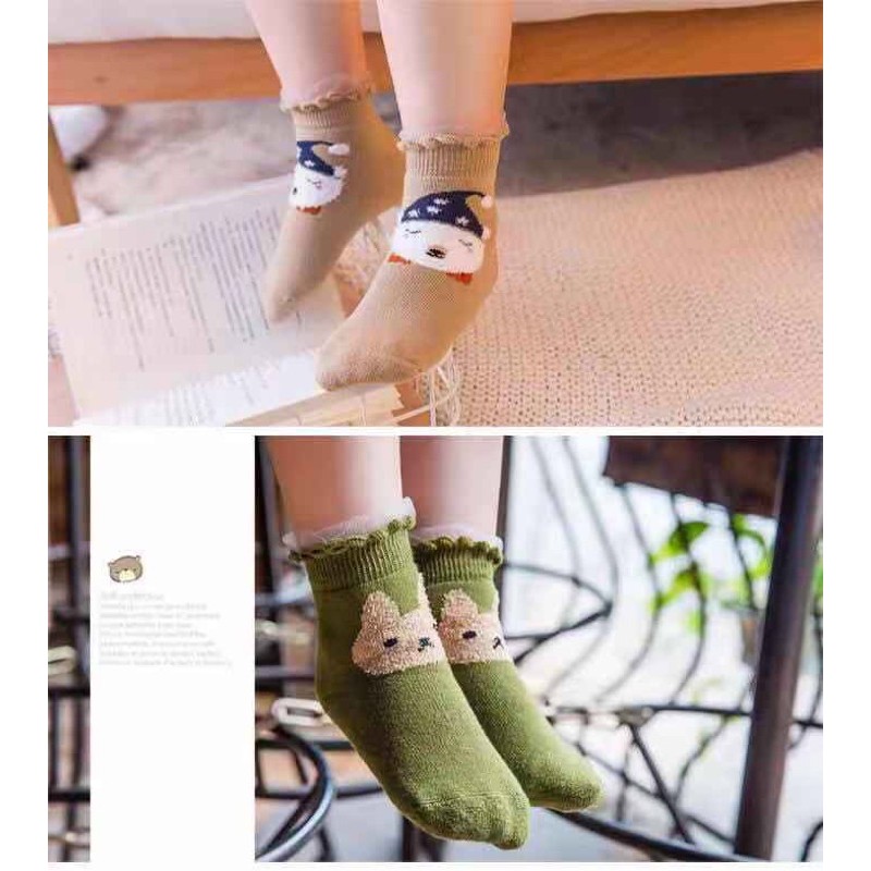 Bonstore tất cho bé tất lưới Cotton đi mùa hè của trẻ em
