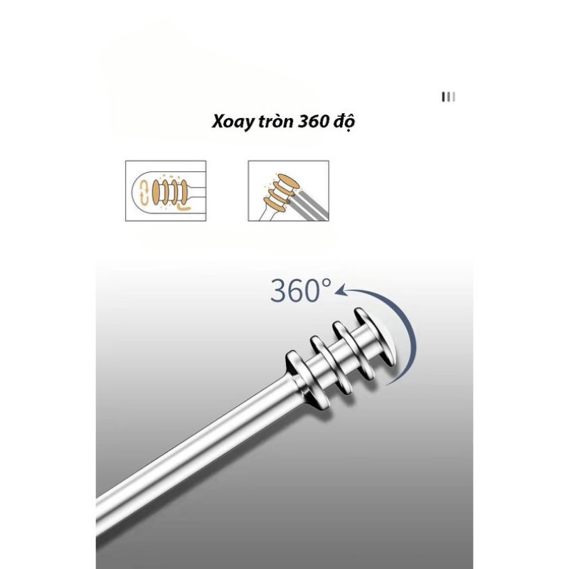 Bộ Dụng Cụ Lấy Ráy Tai 6 Món Inox Nhật Bản
