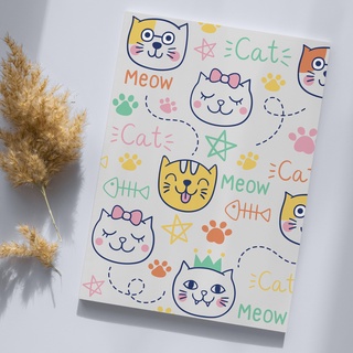 Giấy bọc sách vở giấy bao tập Cat Meow
