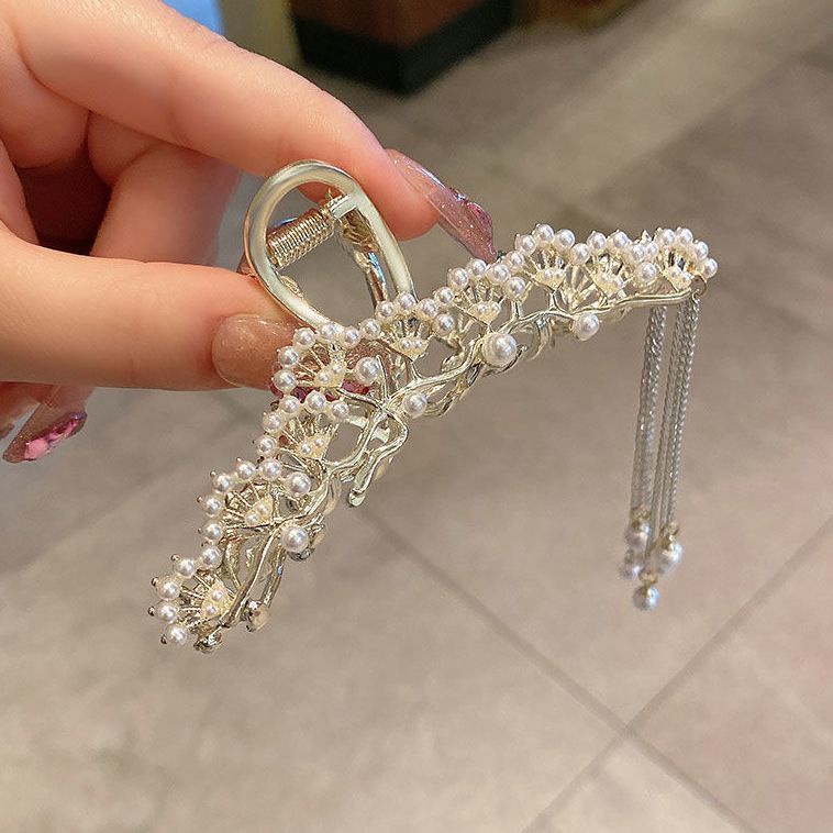 Kẹp Tóc Tua Rua Hình Cành Hoa Màu Vàng Phong Cách Trung Quốc Cho Bé Gái