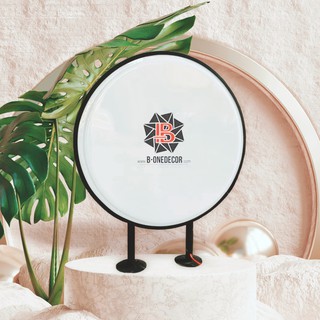 Hộp đèn Quảng cáo Ép nổi - Tròn - 60cm - 2 chân