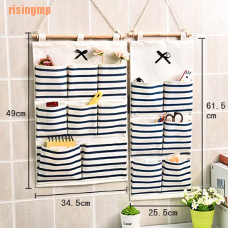 Set 6 / 8 Túi Vải Treo Tường Đựng Đồ Tiện Dụng