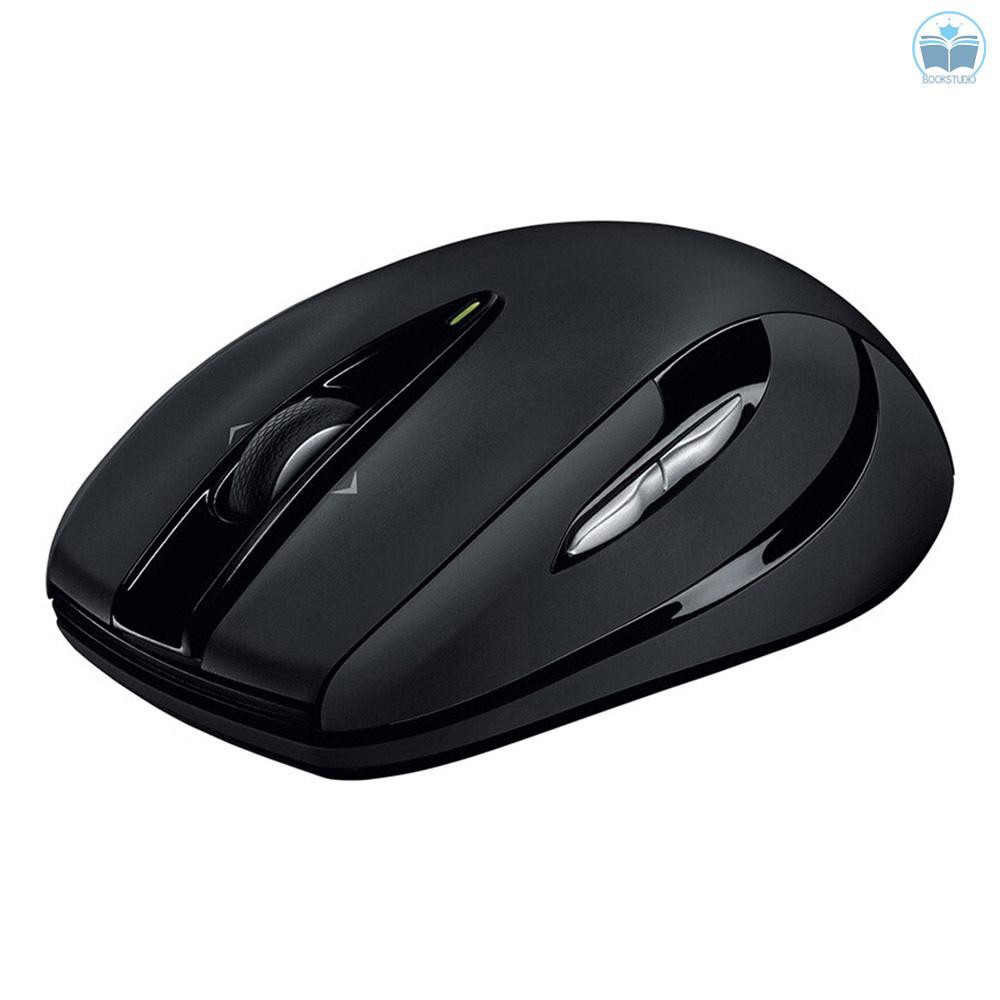 Logitech M545 2.4GHz Wireless Mouse with USB Unifying Receiver Plug and Play Ergonomic Optiacal Mouse 1000DPI with Scroll Wheel 2 Thumb Buttons for La