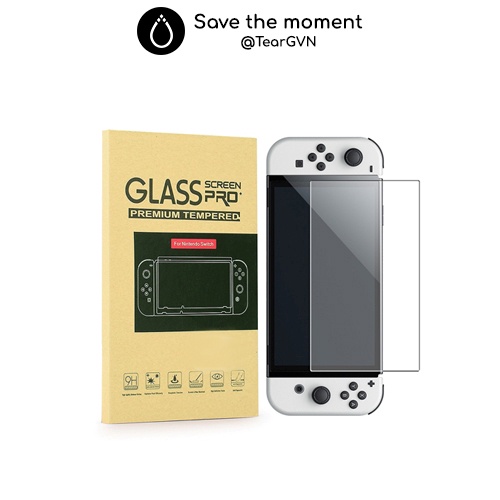 Dán cường lực 9H full màn cho Switch Oled - 2 miếng