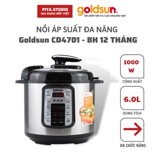Nồi áp suất điện tử goldsun cd4701 , bảo hành 12 tháng, 1 đổi 1 trong 7 ngày