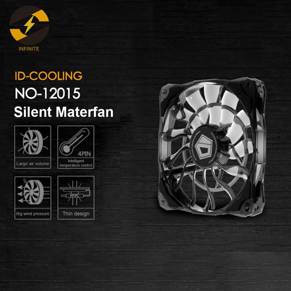 Quạt Làm Mát Id - 12015 12cm 4pin 1.5 cm Id-cooling No-12015 12cm