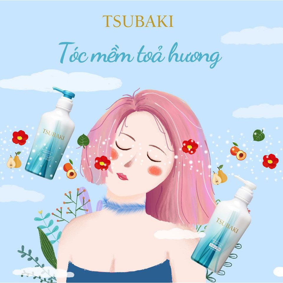 Bộ Dầu Gội &amp; Dầu Xả Shiseido Tsubaki Smooth (450mlx2)