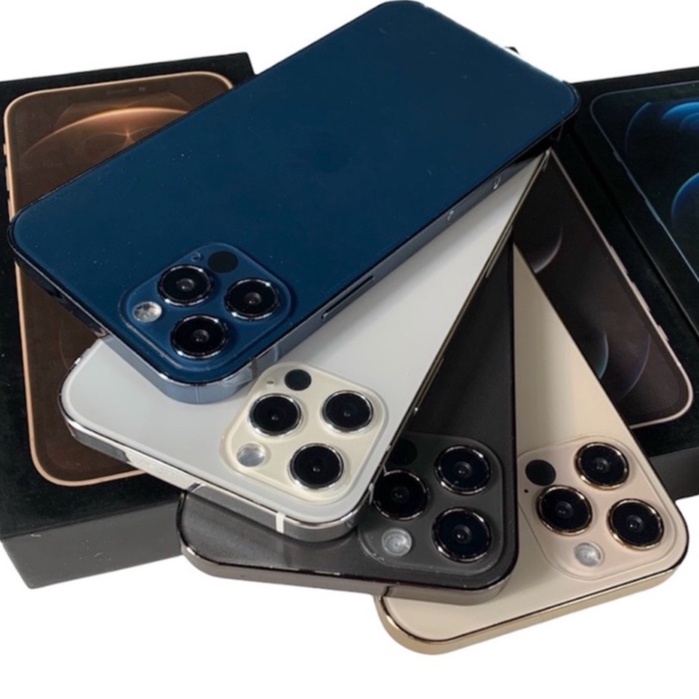 Mô hình trưng bày ip 12pro , 12promax (màu xanh navy, đen, trắng, vàng)