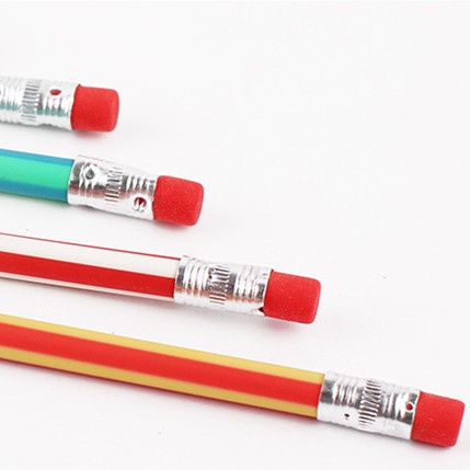 Set 5 Bút Chì Kẻ Sọc Mềm Mại Sáng Tạo Cho Bé