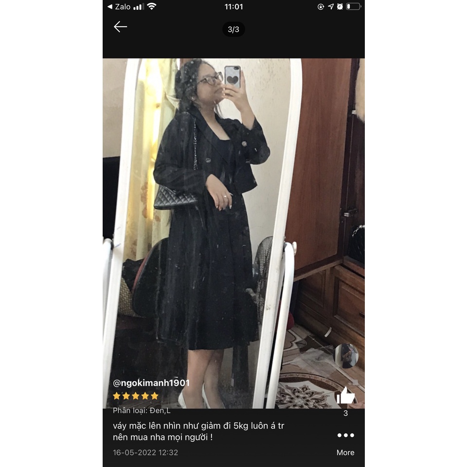 BIGSIZE 60-95KG)SET ĐẦM DÂY KÈM KHOÁC TAY DÀI SIÊU XINH