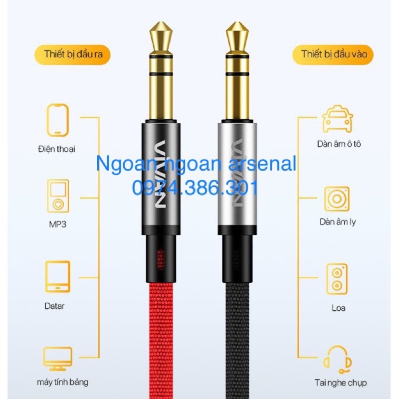Dây tín hiệu 2 đầu 3.5 (3,5 ly) cao cấp