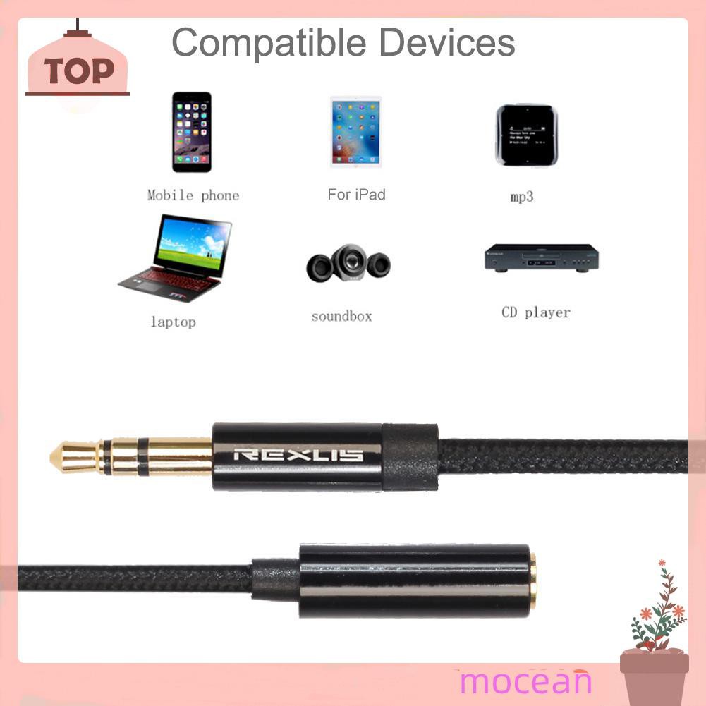 Dây Cáp Âm Thanh Bện Sợi Đầu Chuẩn 3.5mm