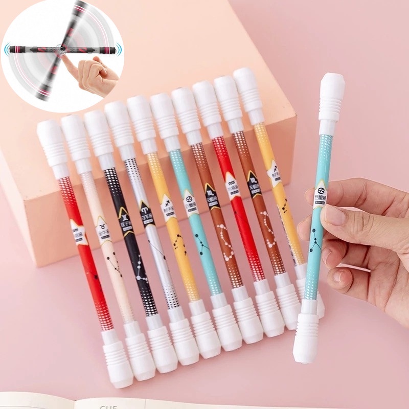 Bút Xoay Đồ Chơi Cân Bằng Linh Hoạt Họa Tiết Chòm Sao Hoạt Hình Cho Trẻ Em
