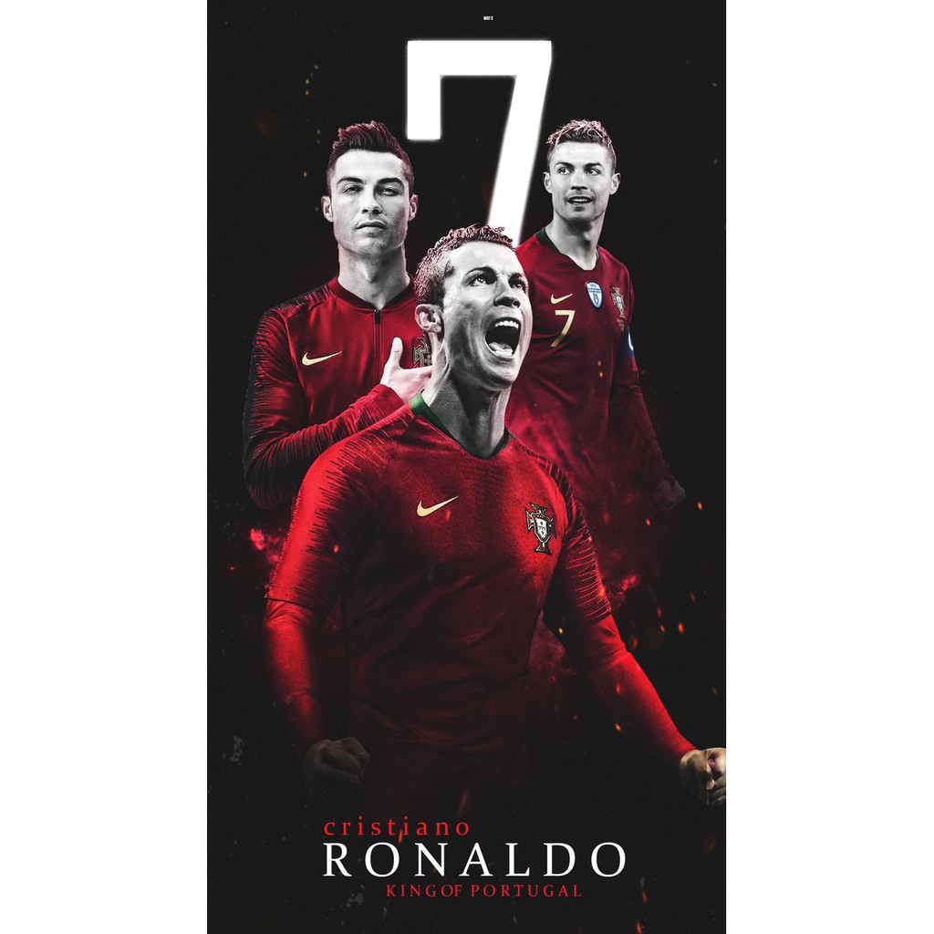 8 decal dán tường Cr7 20x30cm siêu đẹp