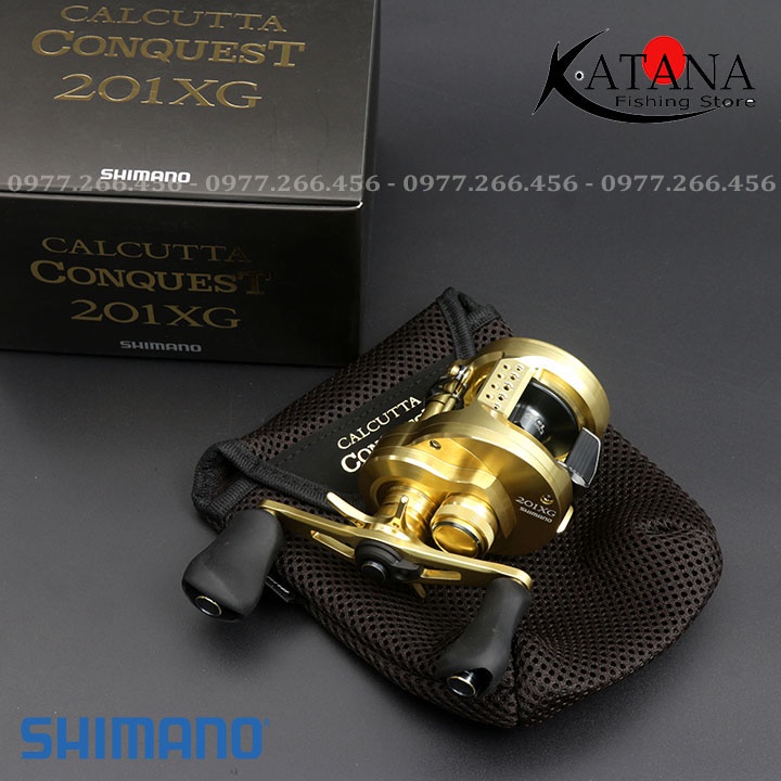 Máy câu ngang Shimano Calcutta Conquest 201XG - máy câu lure cao cấp
