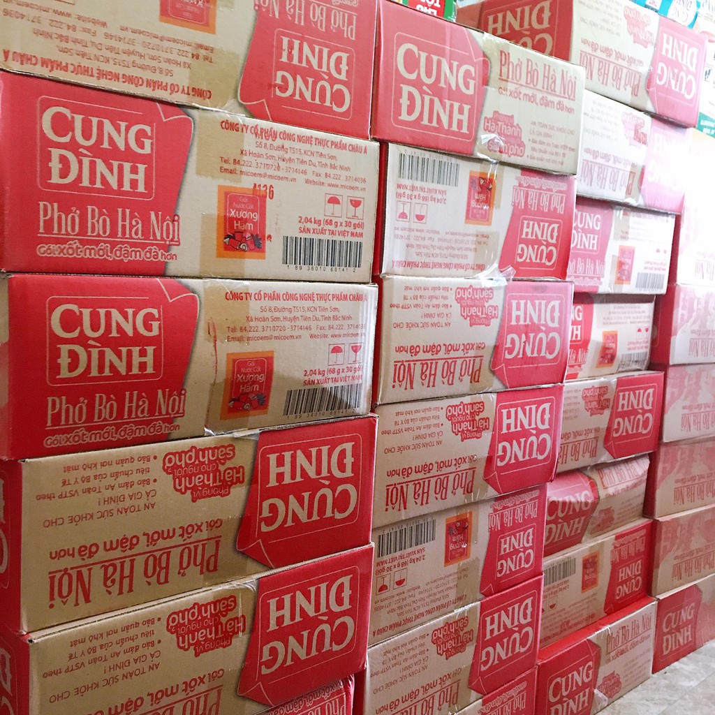 Thùng Phở Cung Đình Bò/ Gà mới 30 gói