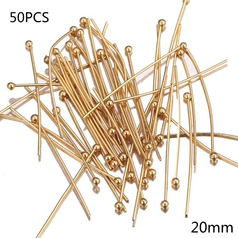 Sa Set 50 Ghim Đầu Mắt Bằng Thép Không Gỉ DIY 40 35 20