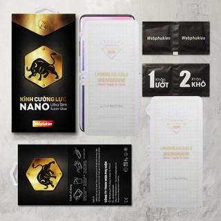 Miếng dán dẻo PPF cho One Plus, One Plus 7 Pro/ 7T Pro/ 8/ 8 Pro hiệu Webphukien