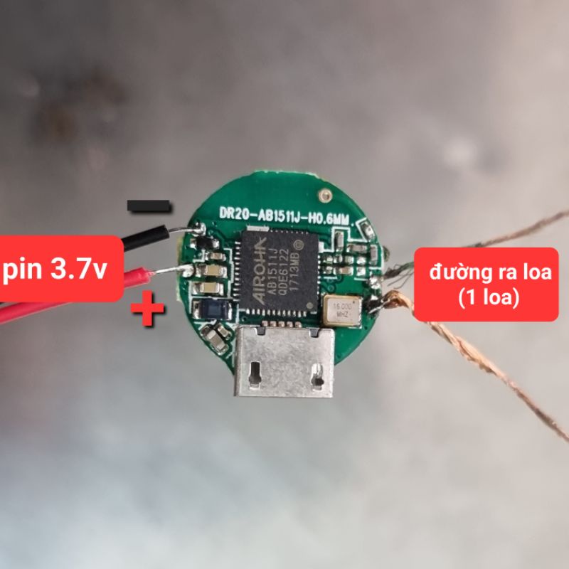 mạch loa tai nghe bluetooth 4.1 mini IC AIROHA