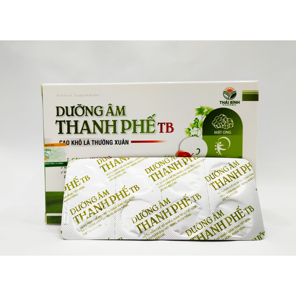 Viên Ngậm Thảo Dược Dưỡng Âm Thanh Phế - Giúp Hạn Chế Ho Nhiều, Giảm Đau Rát Họng, Khản Tiếng Mất Tiếng - Hộp 24 Viên