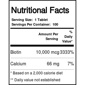 Natrol Biotin 10000mcg viên uống mọc tóc, chăm sóc tóc USA