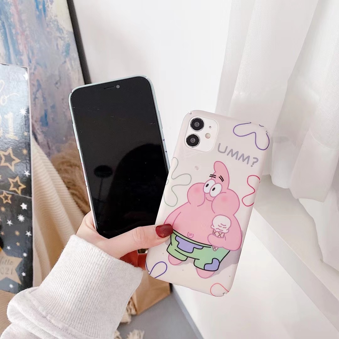 Huawei Y9s Y9 Prime 2019 Y9 2019 Nova 3 3i 3e Nova 4 4e Nova 5T Nova 7i Nova 7 Nova 7 Pro Nova 7SE Nova 8 Nova 8SE Honor 8X Honor 20 Lite Y7 Pro 2019 Cute Cartoon Sponge Patrick Star Hard PC Back Casing Case