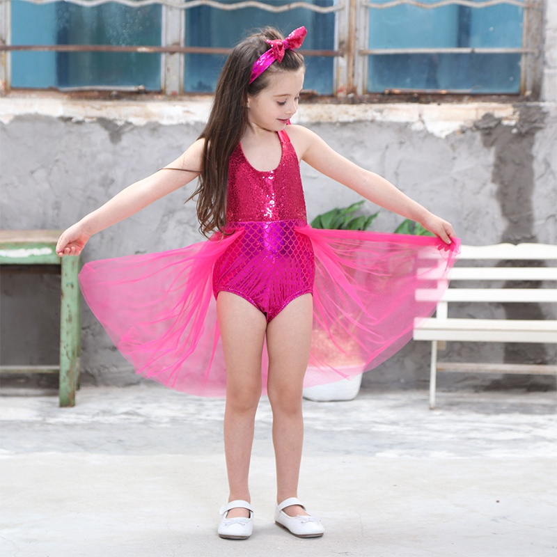 Đồ Bơi Một Mảnh Hở Lưng Phối Ren Cho Bé